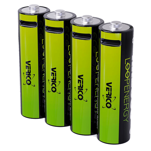 Wiederaufladbarer Batterie USB-C AA-Akkus 2550mWh Verico