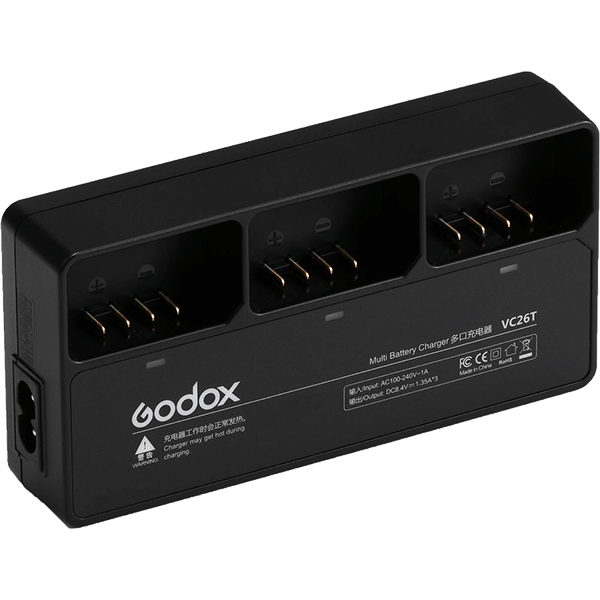 Godox VC26T Multi-Batterieladegerät für V1 Akku Godox VB26 oder VB26A
