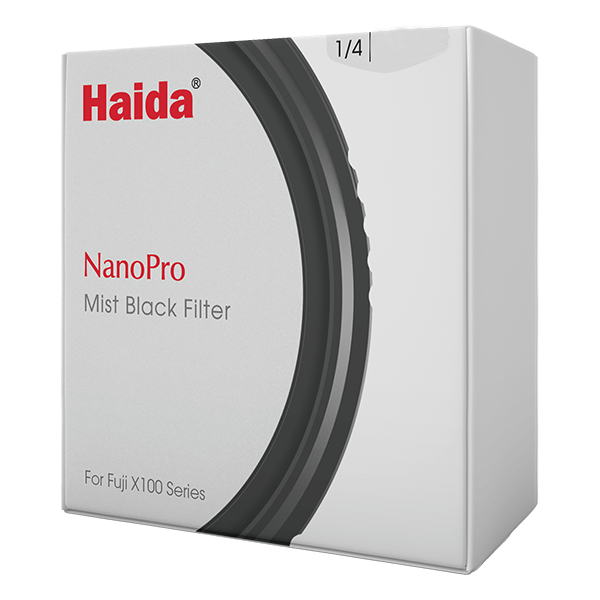 Haida Mist Black Filter zu Fuji x100v in silber