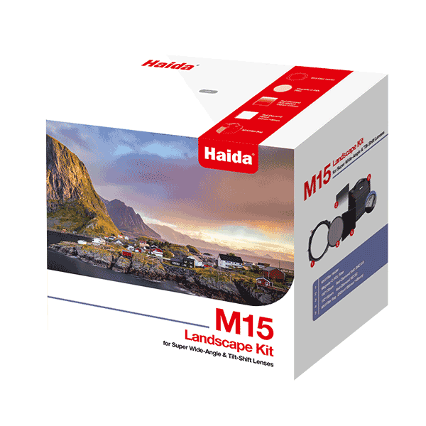 Landschaftsfotograf mit Haida HD4572 M15 Landschaftsfotografie Set in Aktion.