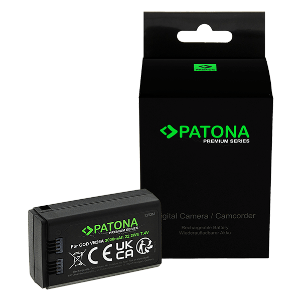 Patona VB-26 oder VB-26A Li-ion Batterie zu Godox Blitze
