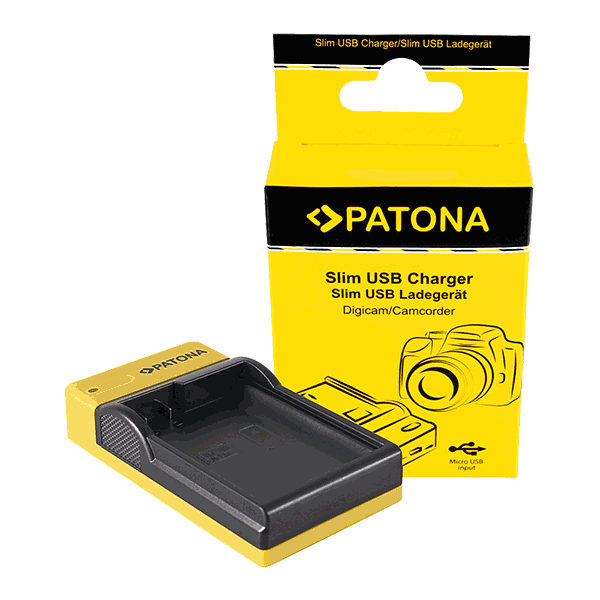 Slim Micro-USB Ladegerät für Nikon EN-EL15 von Patona