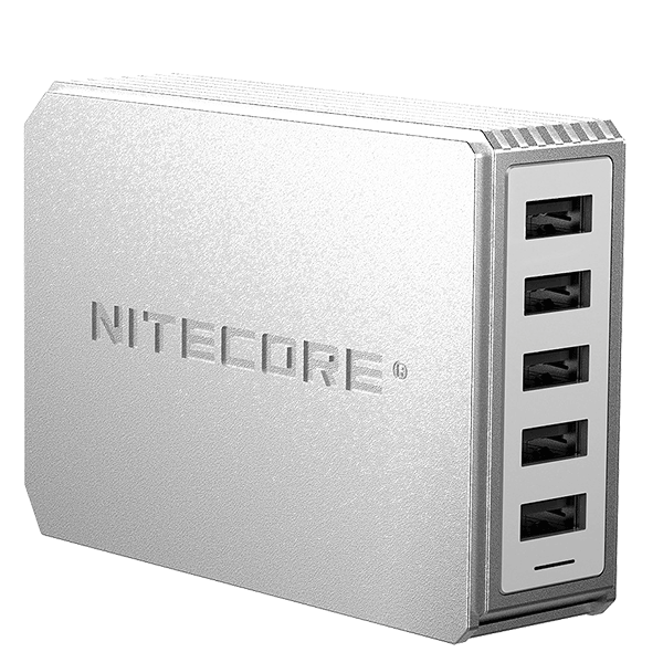 NiteCore Intelligentes 5-Port-USB-Netzteil UA55