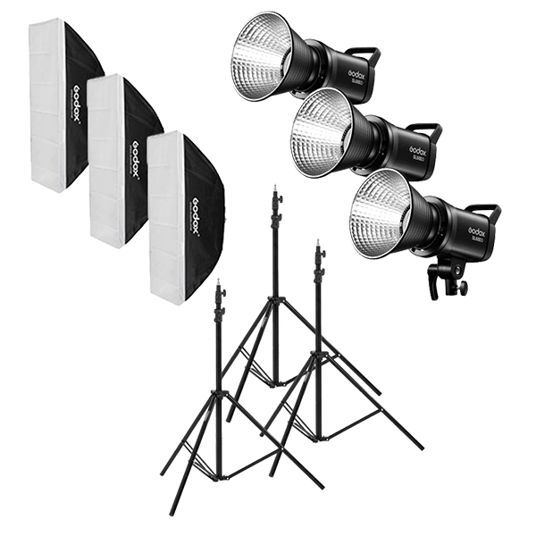 Godox SL60IID drei Leuchten Set Video Licht