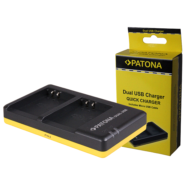 Dual Ladegerät für Olympus PS-BLN1 von Patona
