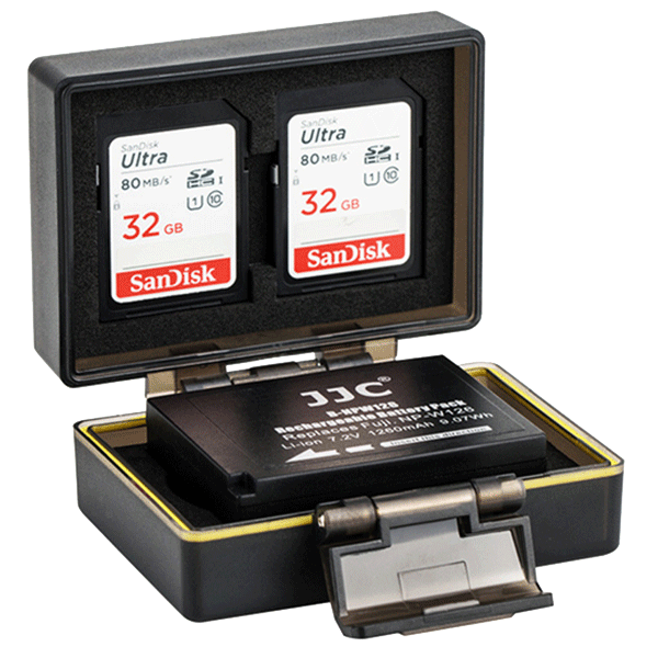 Multi-Funktion Batterie Box für Fujifilm NP-W126 von JJC