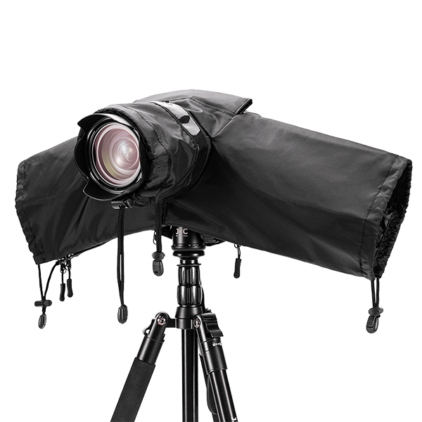 Regenschutz zu spiegellosen Kameras in schwarz