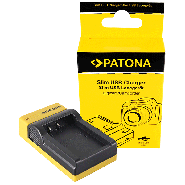 Slim Micro-USB Ladegerät für Canon LP-E17 von Patona