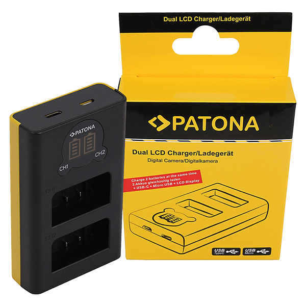 Dual USB Ladegerät für zu Nikon EN-EL25 von Patonaa