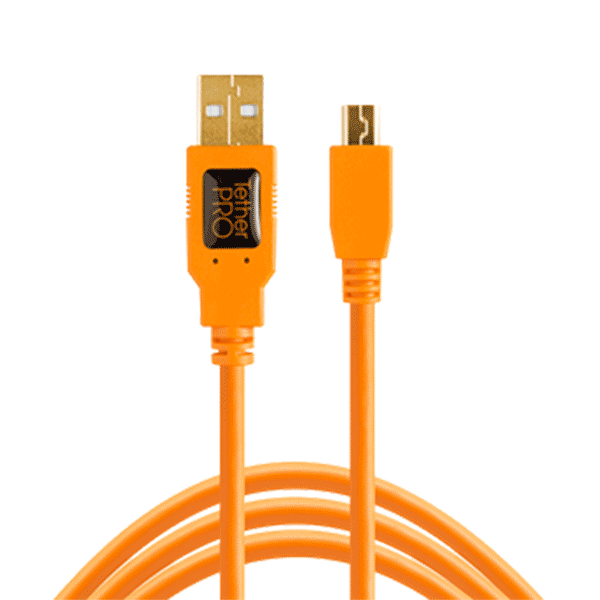 TetherPro USB 2.0 auf Micro B 5pin 4,6m Orange