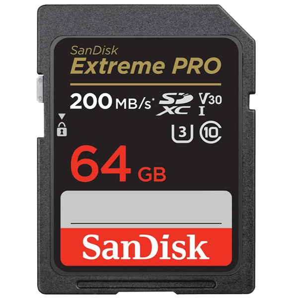 SanDisk Extreme Pro 200MBs SDXC 64GB
